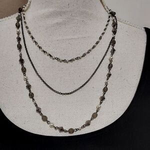 🌺 WHBM 3 Strand Beaded Necklace